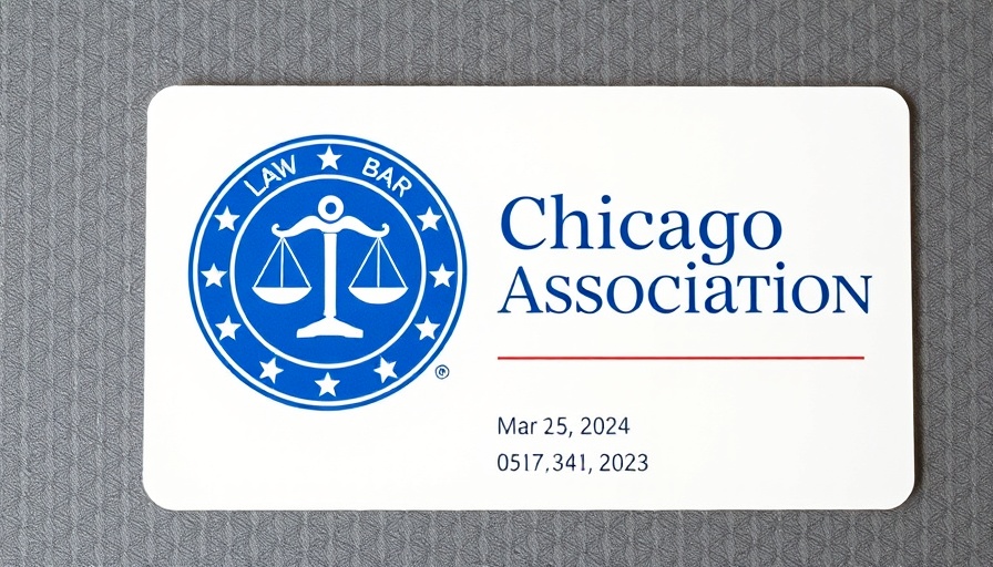 Chicago Bar Association emblem and membership details.