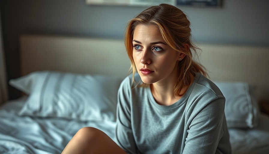 Thoughtful woman considering divorce in Illinois, pensive expression.