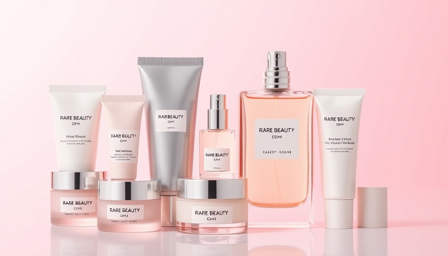 Elegant Rare Beauty fragrance layering balms and perfume.