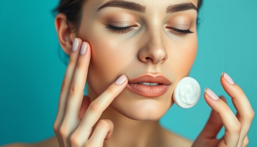 Woman applying iNNBEAUTY Project Recharge Gel Cream, serene expression.