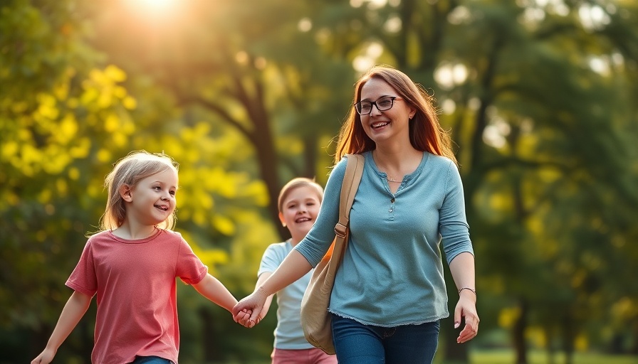 Joyful family moment outdoors, not depicting high-conflict custody battles.