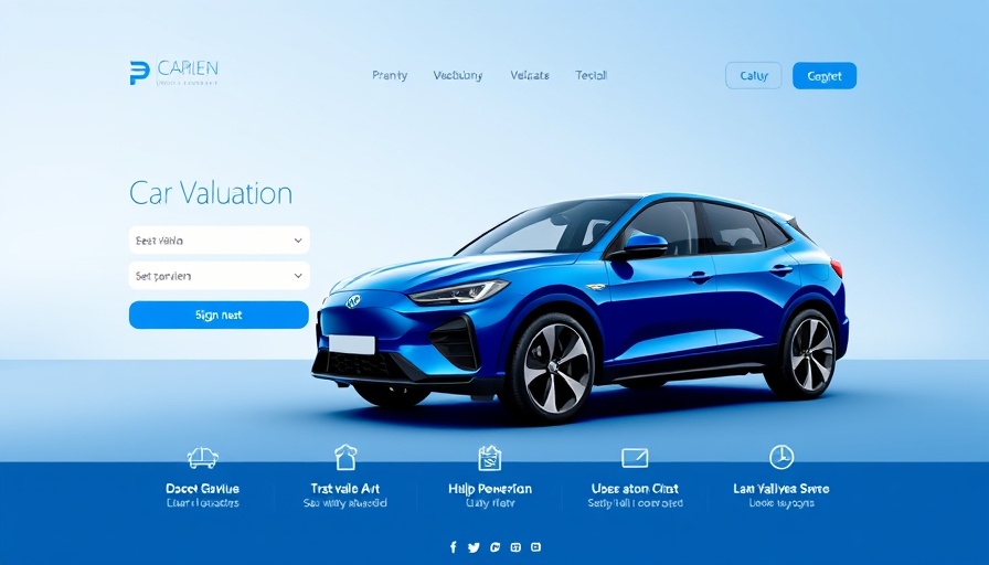 Parkers redesigned website with car valuation feature.