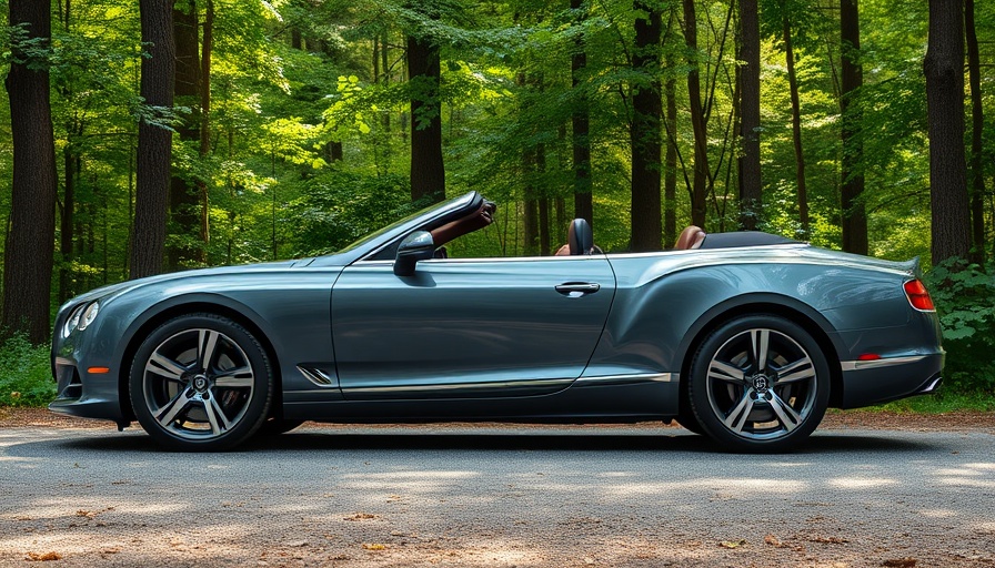 New convertible model options showcasing sleek design in forest.