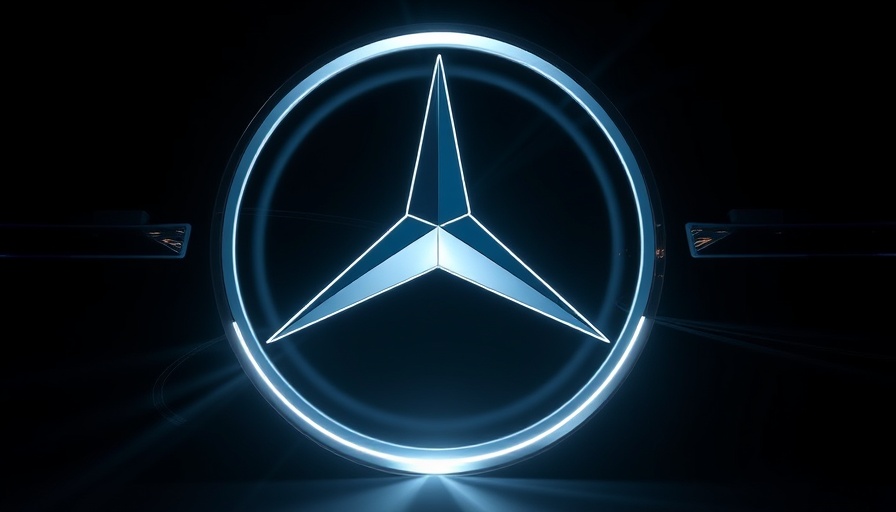 Futuristic Mercedes-Benz logo at IAA Mobility 2025