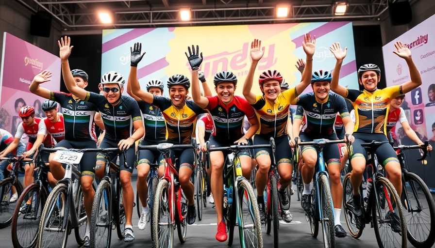 DAS Hutchinson Cycling Team at event stage.