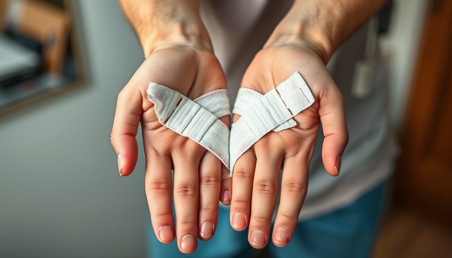 Hands with bandages depicting recovery for a winning personal injury case.