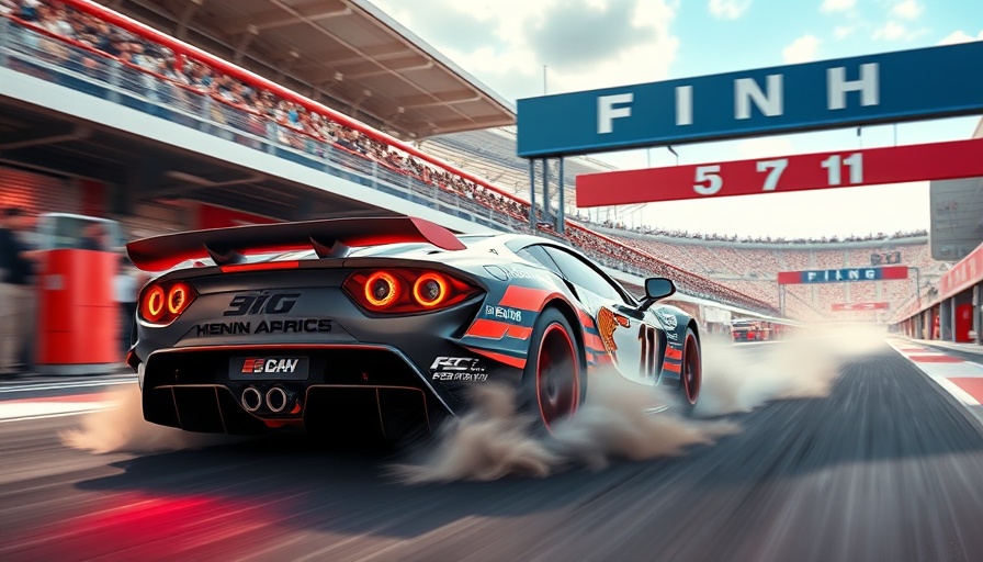 Sam Mayer Xfinity Win Haas car crossing the finish line at a racetrack.
