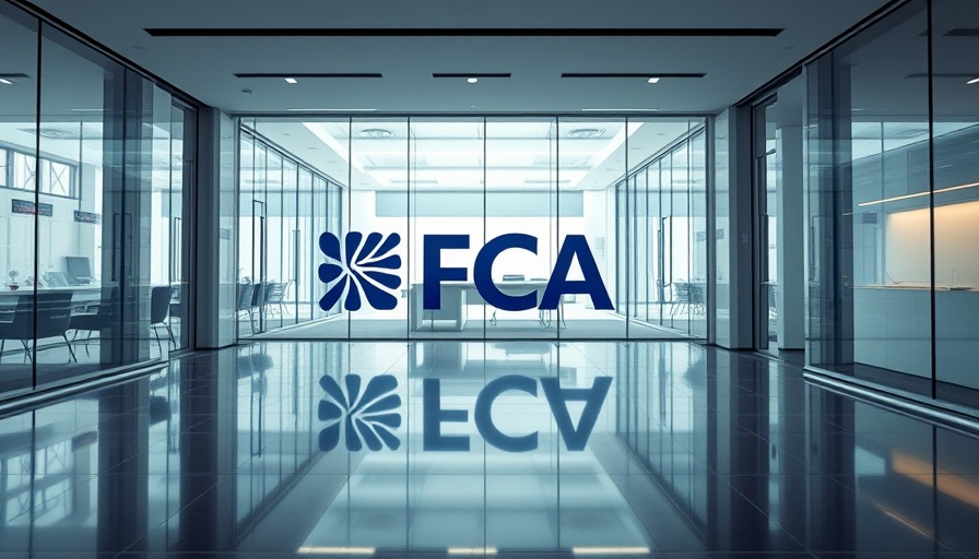 FCA motor finance claims advertising review: modern FCA office logo.