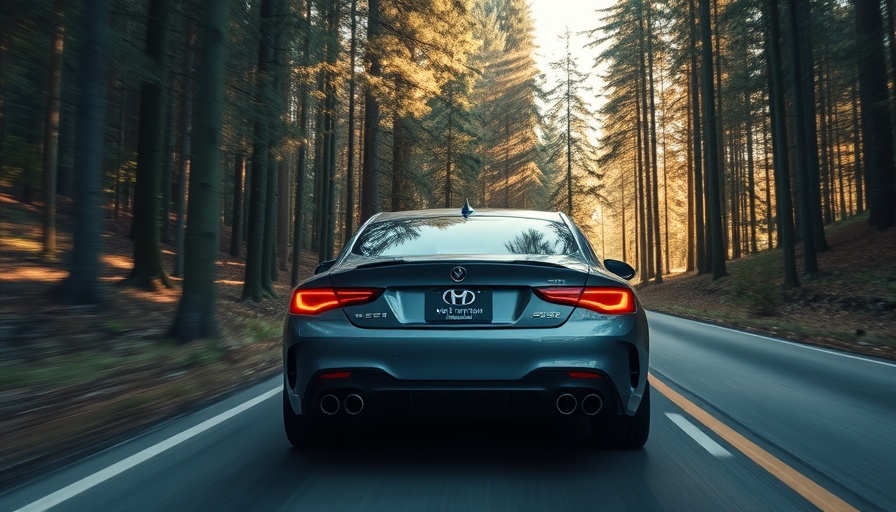 Gray car on a forest road showing driving habits impact on vehicle maintenance.
