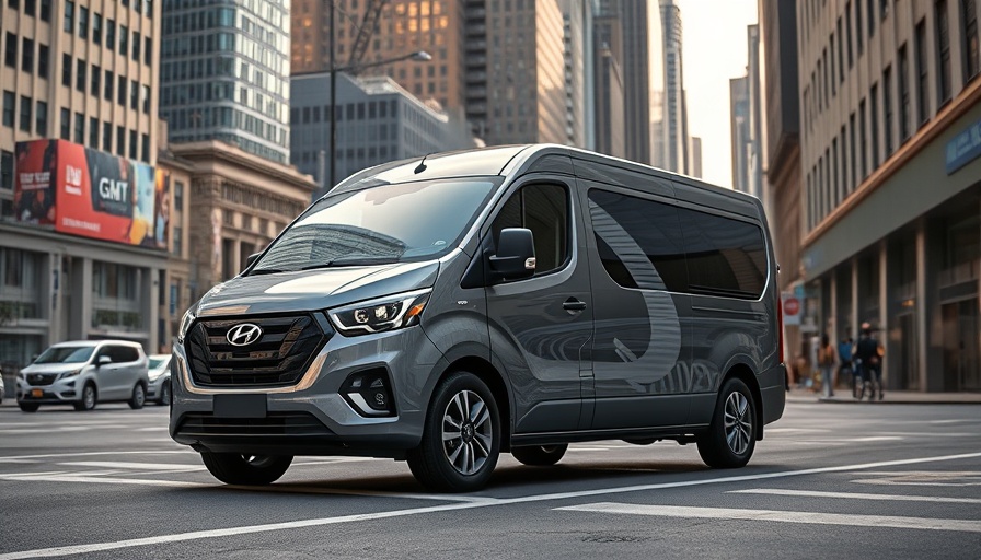 Futuristic electric van symbolizes Hyundai GM partnership.