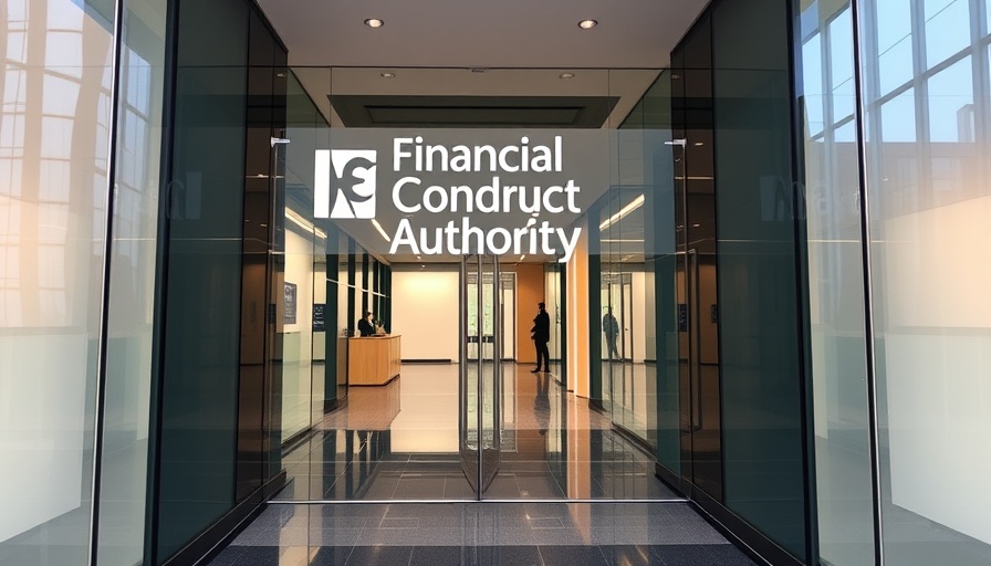 Financial Conduct Authority office, highlighting car finance scam awareness.