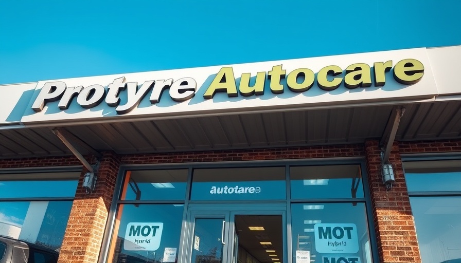 Protyre Autocare Warwick services signage on a sunny day.