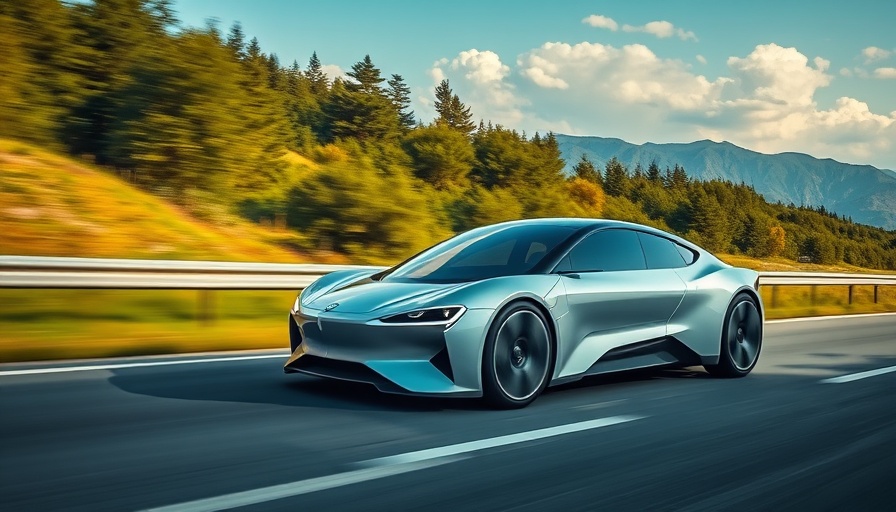 Futuristic car on highway represents Stellantis Level 3 AutoDrive program.
