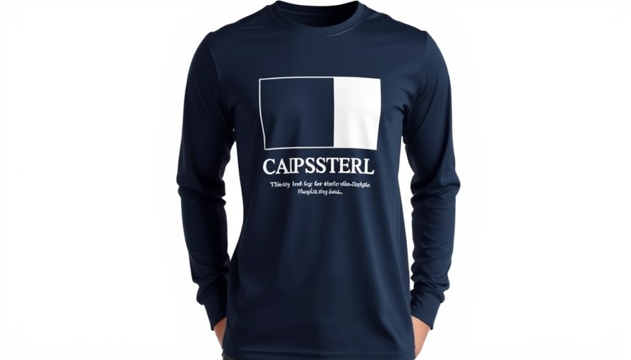 T-LAB Ultimate Test Long Sleeve T-Shirt with minimalistic graphics in dark blue.