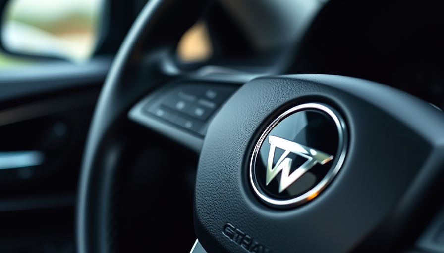 Car logo on steering wheel in focus, symbolizing car reliability rankings.