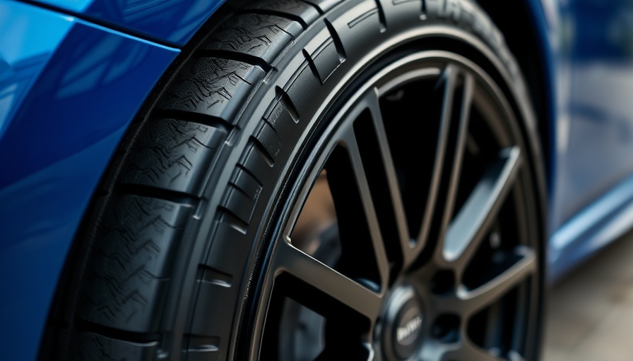 Davanti Tyres close-up showing tread and rim details.