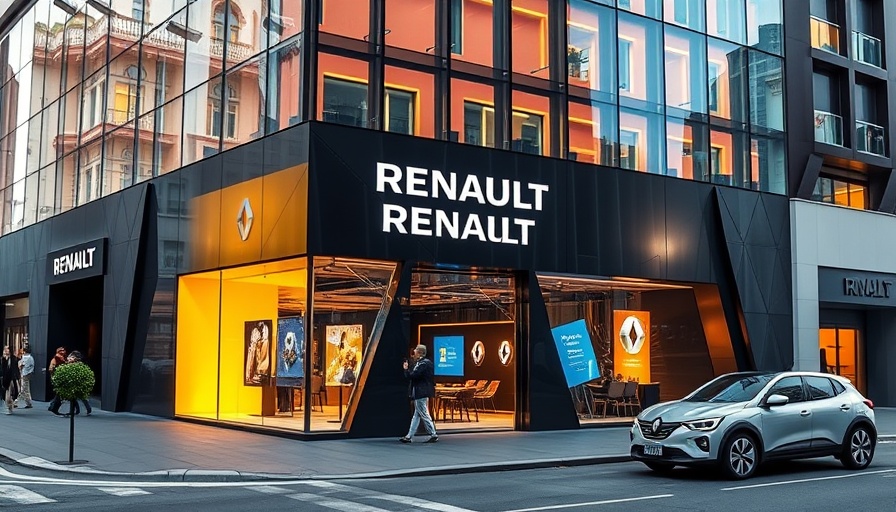 Renault rnlt concept store London storefront with glass facade.