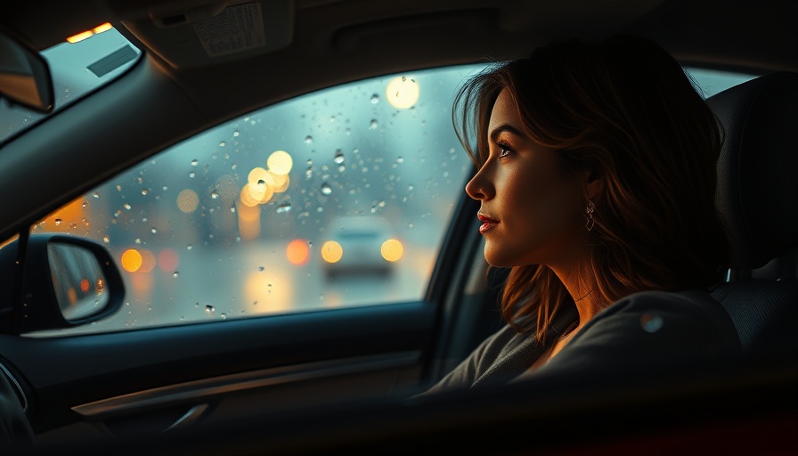 Thoughtful woman in car on a rainy night for Best Audi car