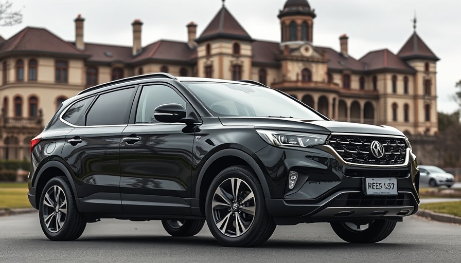 Changan Deepal S07 review with stylish mansion background.