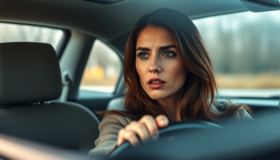Woman planning road trip route while driving, highlighting road trip preparation tips.