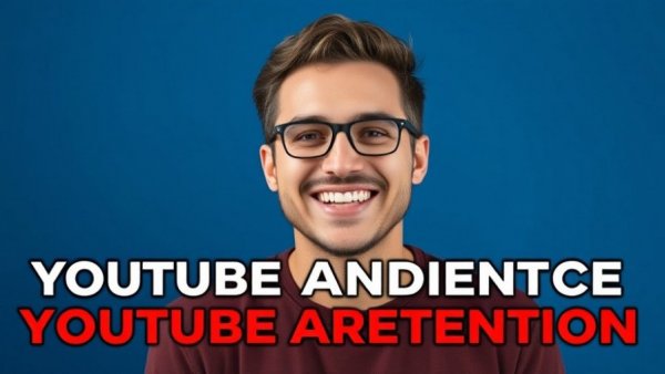 Smiling man promoting a YouTube framework for social media content creation.