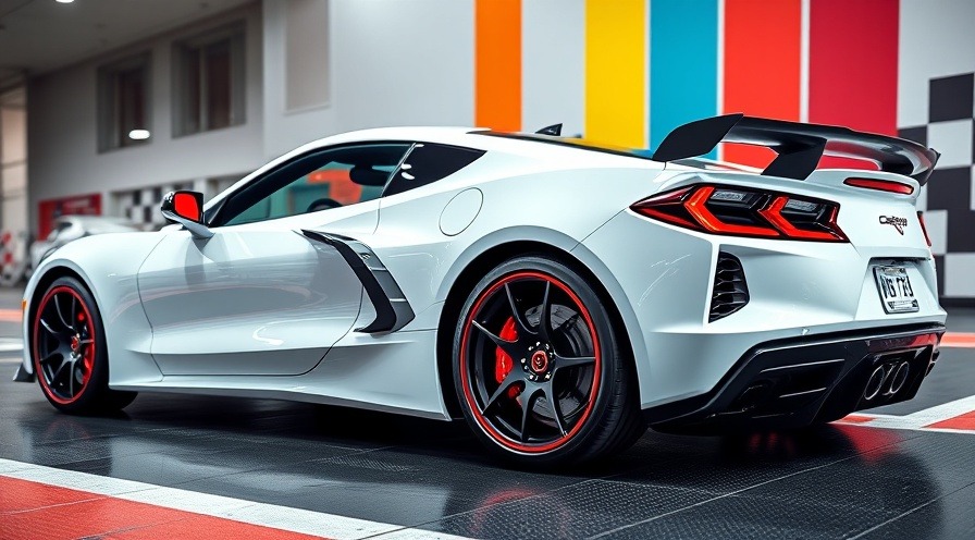 Win this Corvette giveaway, 2024 Z06 in racing setting.
