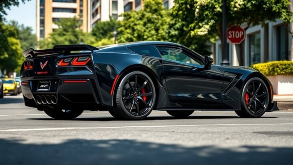 2026 Corvette ZR1X in auction, sleek black parked on street