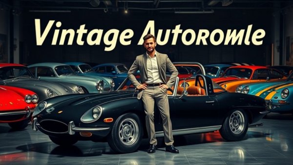 Vintage book cover with classic cars related to Chevrolet Corvette dealership.