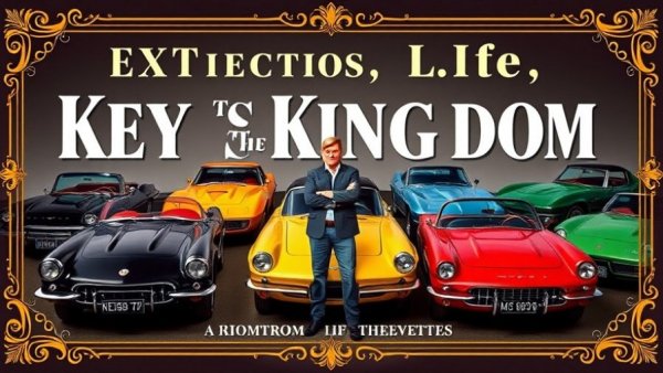 Keys to the Kingdom Corvette biography book cover with Corvettes.