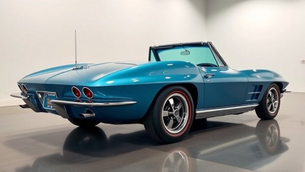 Vintage Chevrolet Corvette for sale, used classic car in blue.