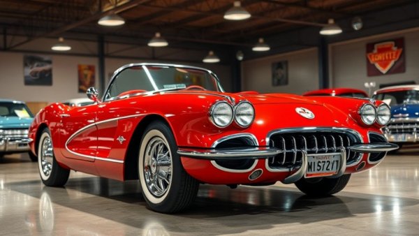Classic Chevy Corvette at car auction