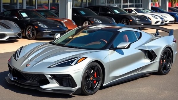C8 Corvette Z06 performance review at a dealership.