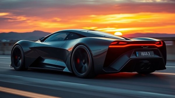 Grand Sport C8 Corvette news with sleek futuristic car design against sunset.