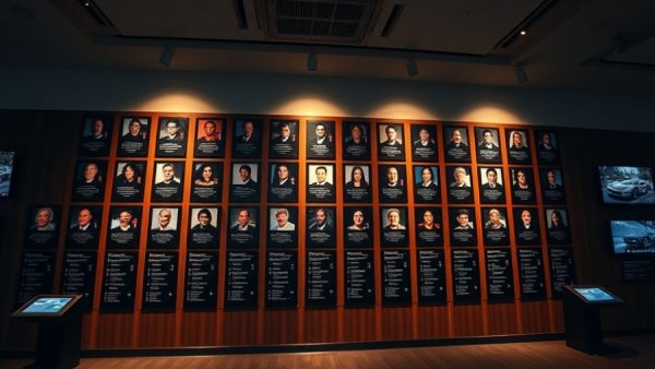 Corvette Hall of Fame wall with inductee plaques, 2026.