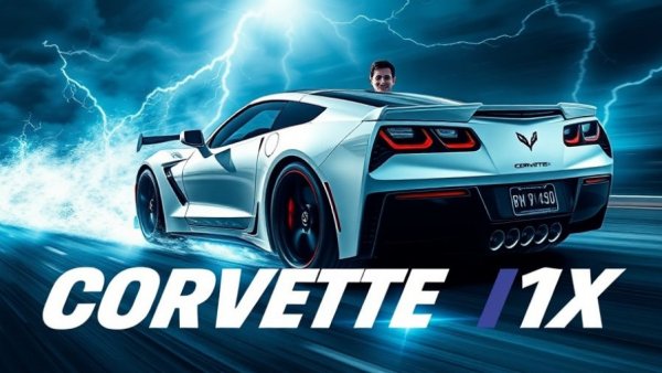 Explosive Corvette ZR1X driving experience action with dramatic effects.