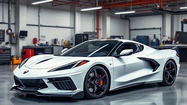 DWI-seized C8 Corvette transformed into police vehicle in a garage