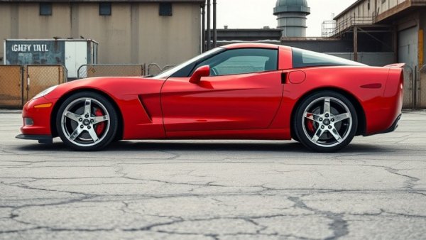 Rare 1990 Corvette ZR-1 parked on cracked asphalt in urban setting.