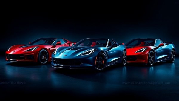 Corvette ownership channel advertisement featuring three Corvettes.