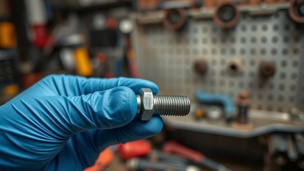 Perma Blue automotive customization with bolt in blue-gloved hand.