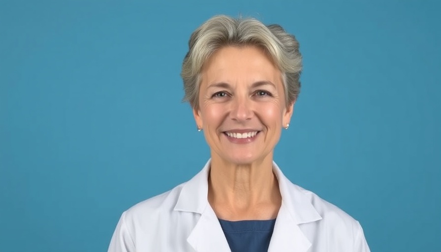 LA Healthcare professional smiling in a lab coat.