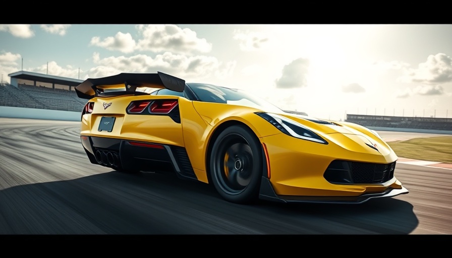 Corvette ZR1 retention policy, vibrant yellow sports car on racetrack.
