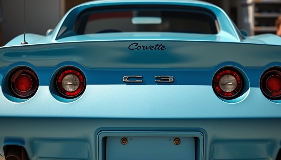 Affordable Corvette C3 rear view highlighting classic design and emblem.