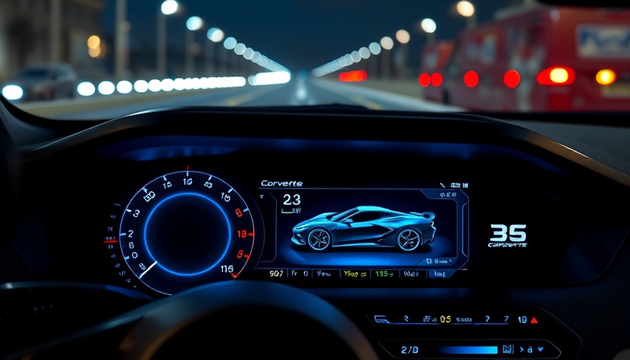 2026 Corvette interior redesign featuring futuristic LED display.