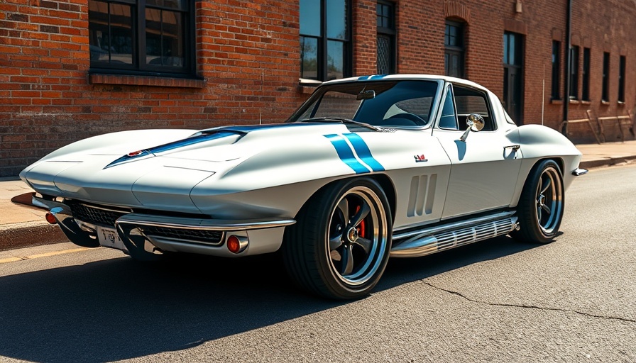 White Lingenfelter Corvette with blue stripes, top Lingenfelter Corvettes.