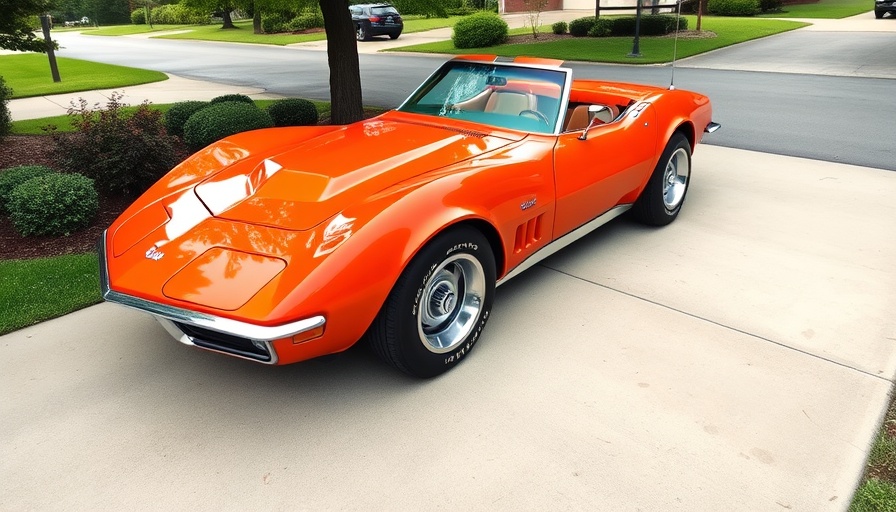 1970 Corvette ZR1 Convertible for Sale in pristine condition parked outdoors.