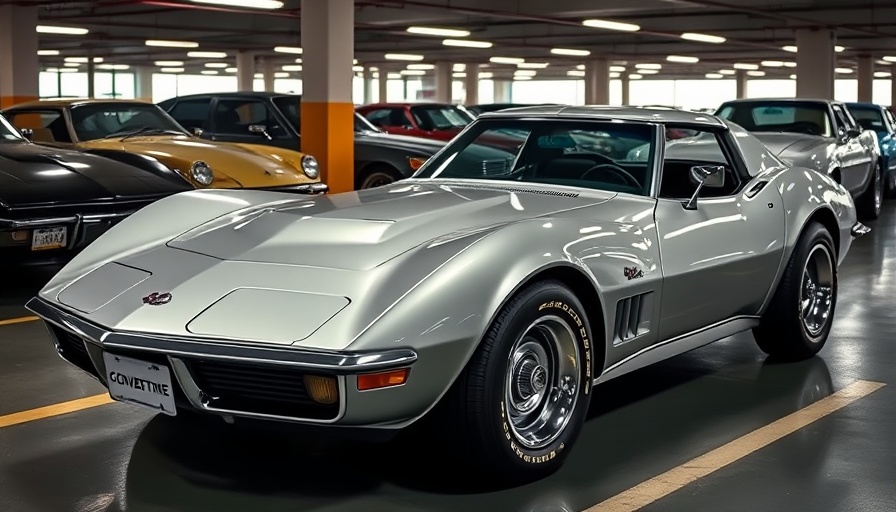 1972 Corvette 454 parked at car show in Kissimmee.