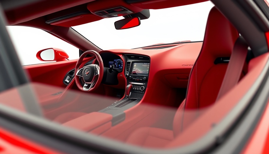 2025 Corvette Z06 performance interior view showcasing luxury design.