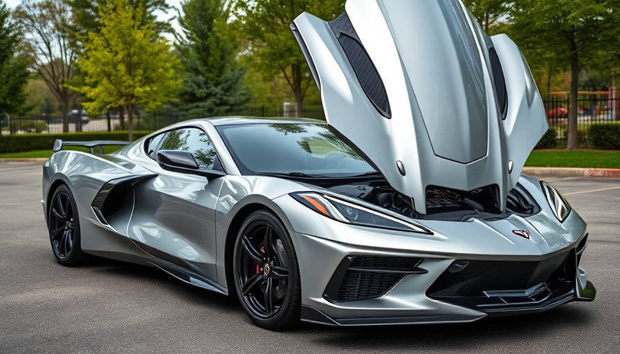 C8 Corvette engine bay dress up with stylish carbon fiber accents.