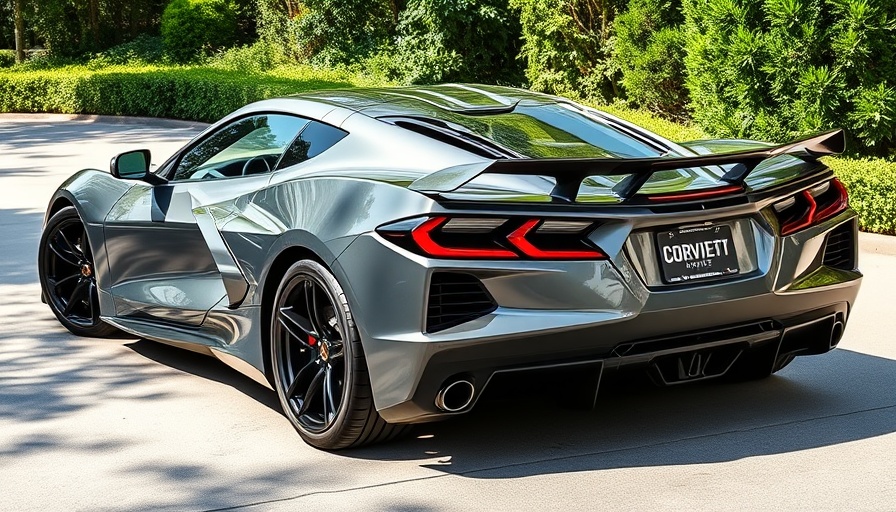 2023 C8 Corvette Z06 parked, showcasing sleek design in natural light