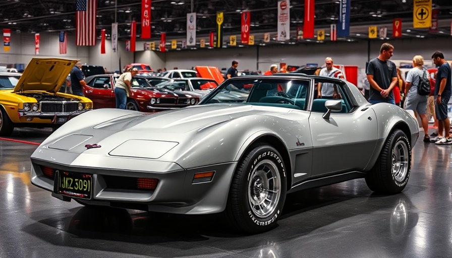 1979 Corvette displayed at car show.
